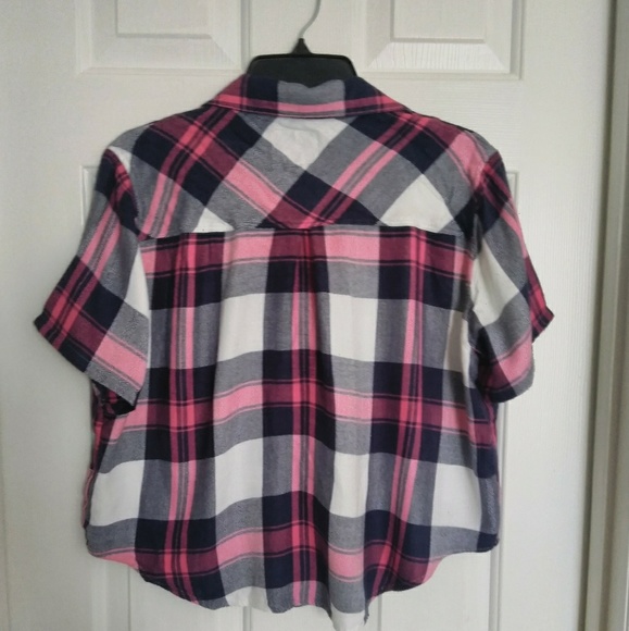 Rails Button Down Cropped Shirt - Picture 5 of 8